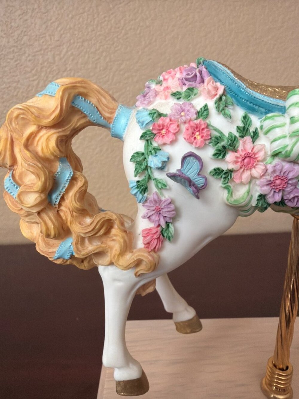 San Francisco Music Box English Garden Carousel Horse 1996 Ltd Ed 0377/4500 - Picture 14 of 16